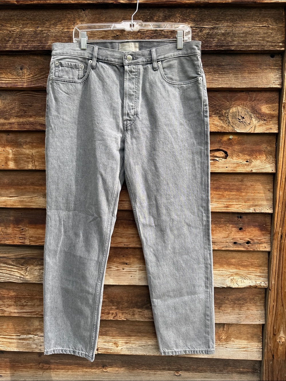 Everlane organic cotton the relaxed straight leg jeans